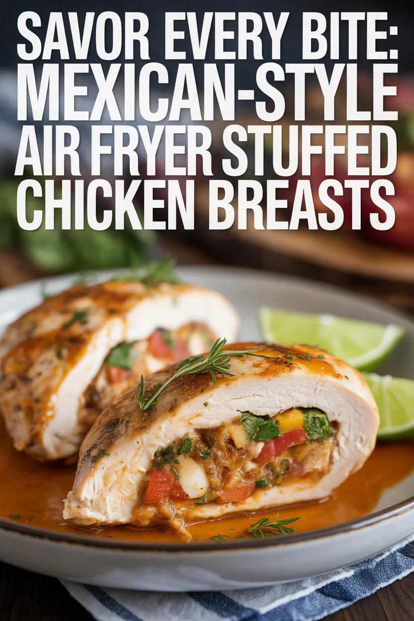 Mexican-Style Air Fryer Stuffed Chicken Breasts