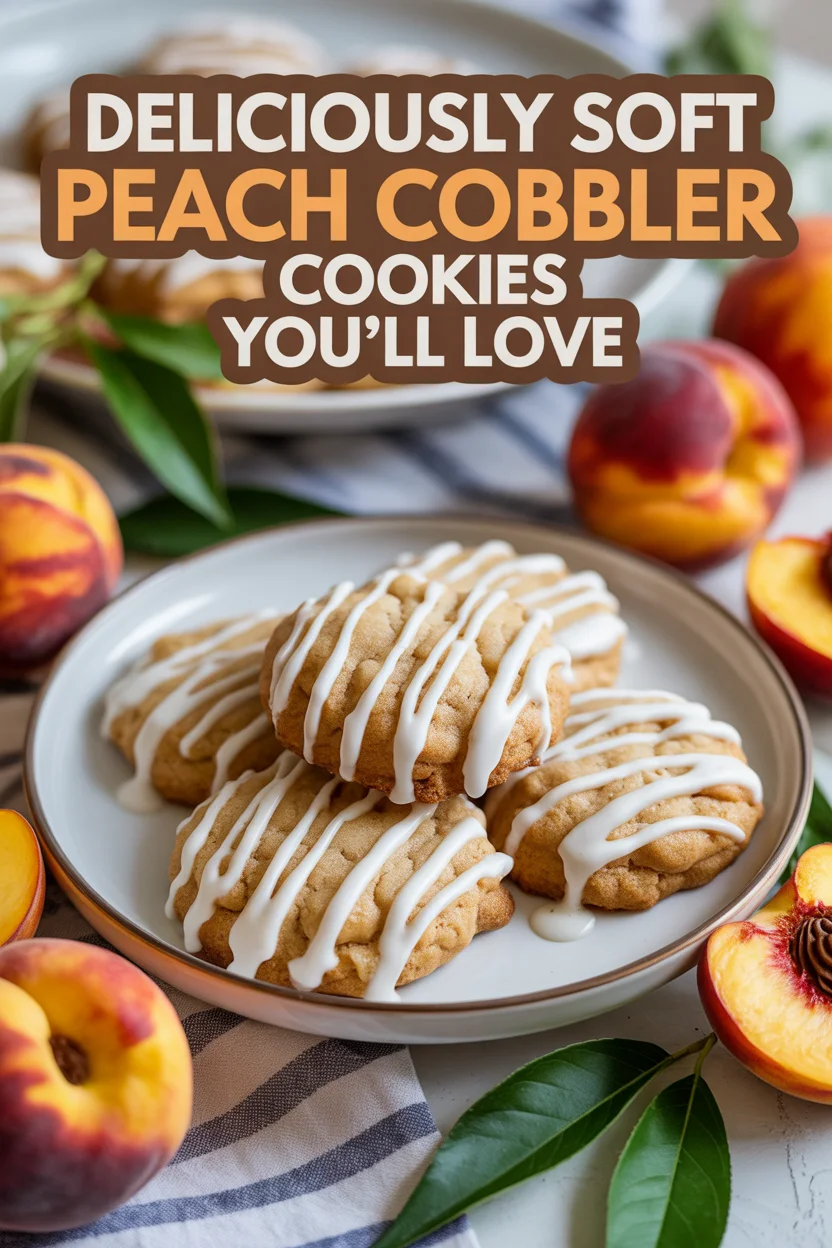 Deliciously Soft Peach Cobbler Cookies You’ll Love