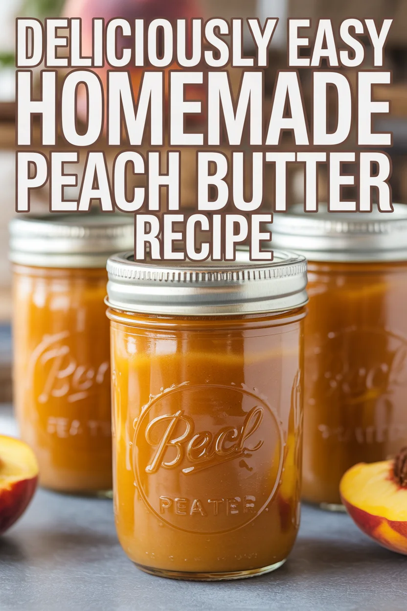 Deliciously Easy Homemade Peach Butter Recipe