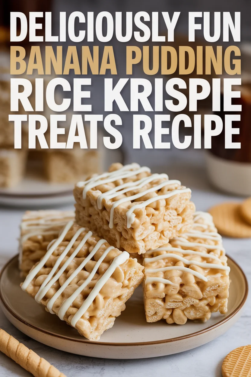 Deliciously Fun Banana Pudding Rice Krispie Treats Recipe