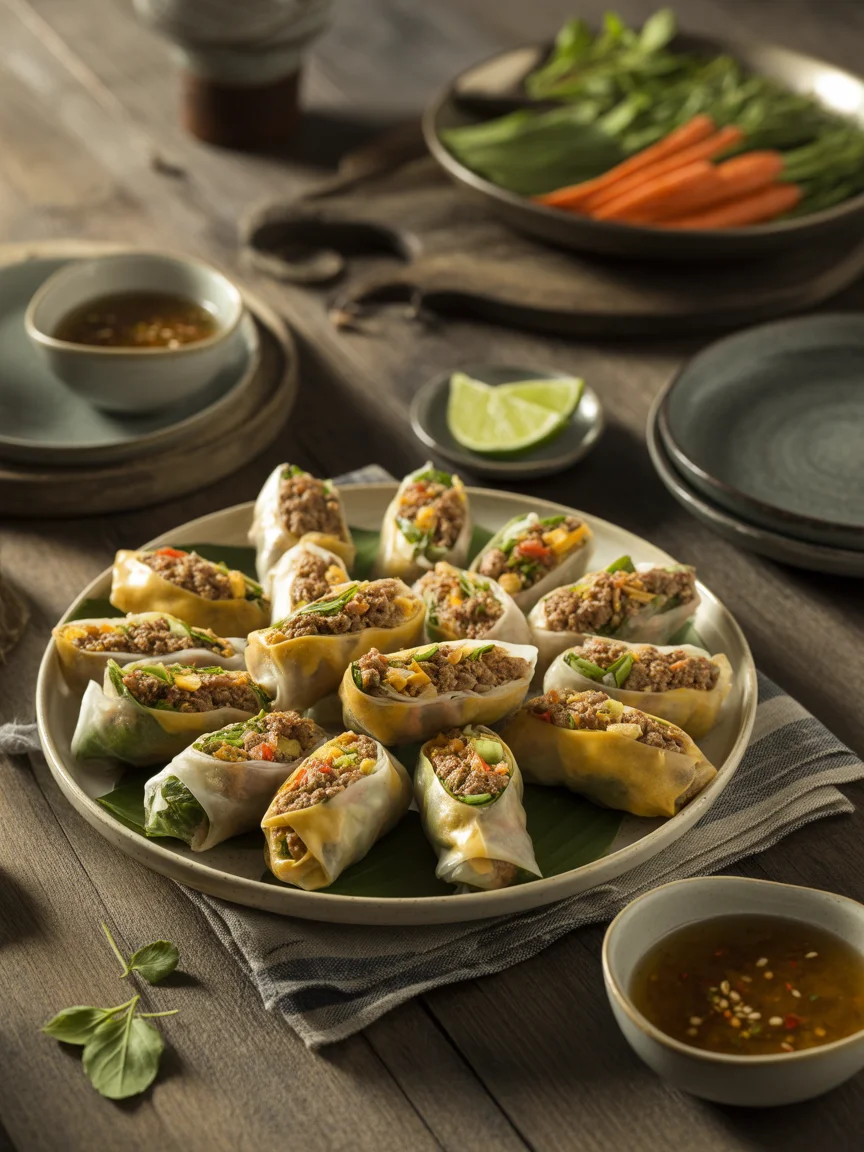 Quick and Delicious Thai Basil Beef Rolls You’ll Love