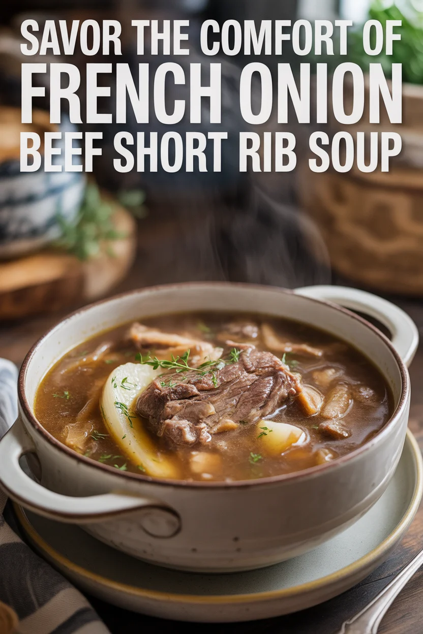 Savor the Comfort of French Onion Beef Short Rib Soup