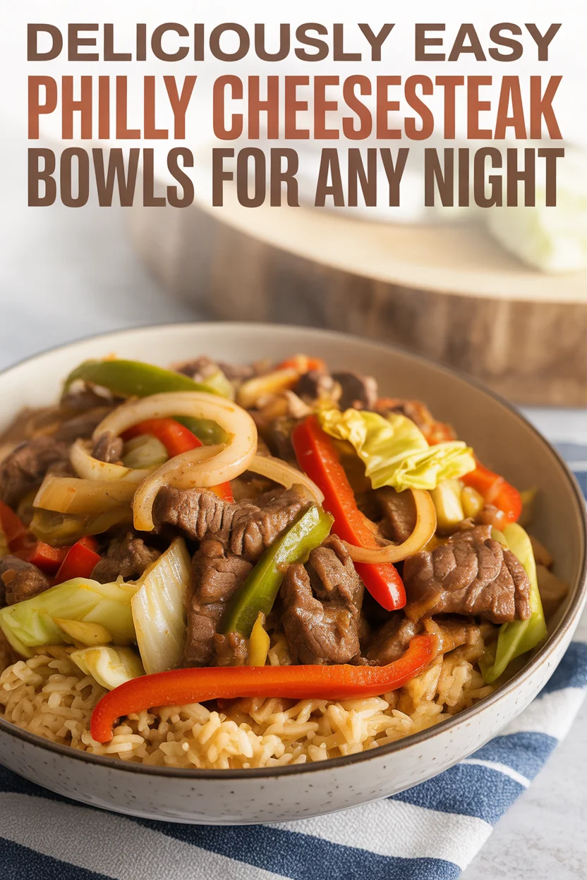 Philly Cheesesteak Bowls