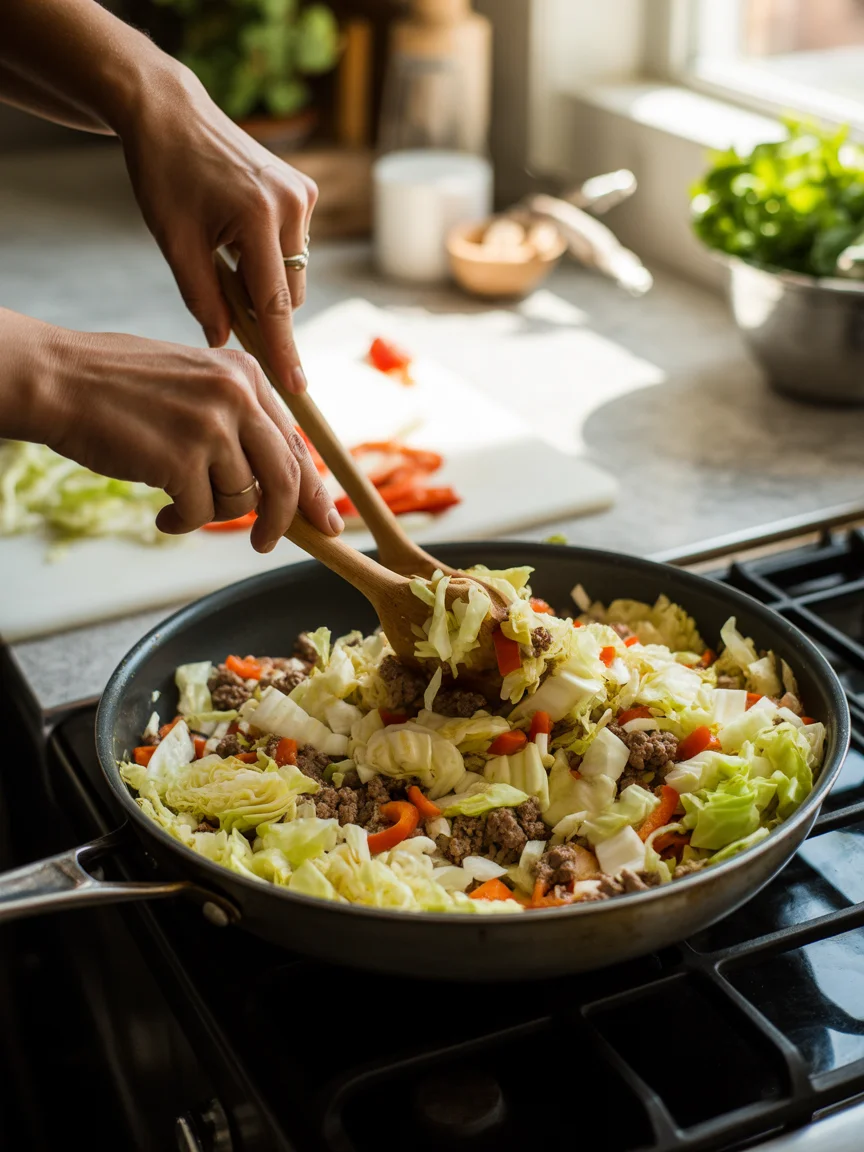 Quick and Delicious Chinese Ground Beef Cabbage Stir-Fry Recipe