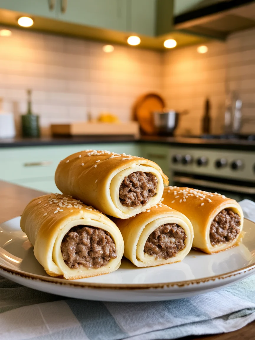 Savory Garlic Butter Beef Cheeseburger Rollups You'll Love!