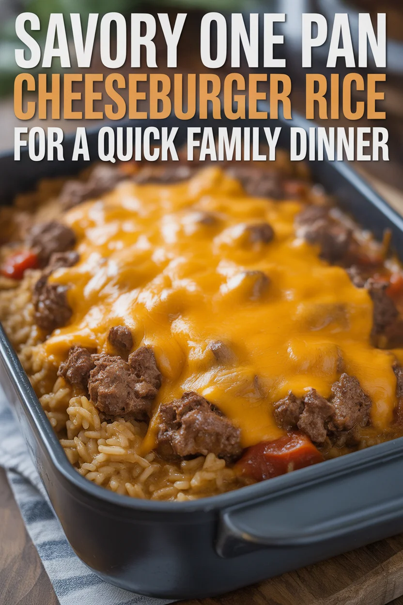 One Pan Cheeseburger Rice