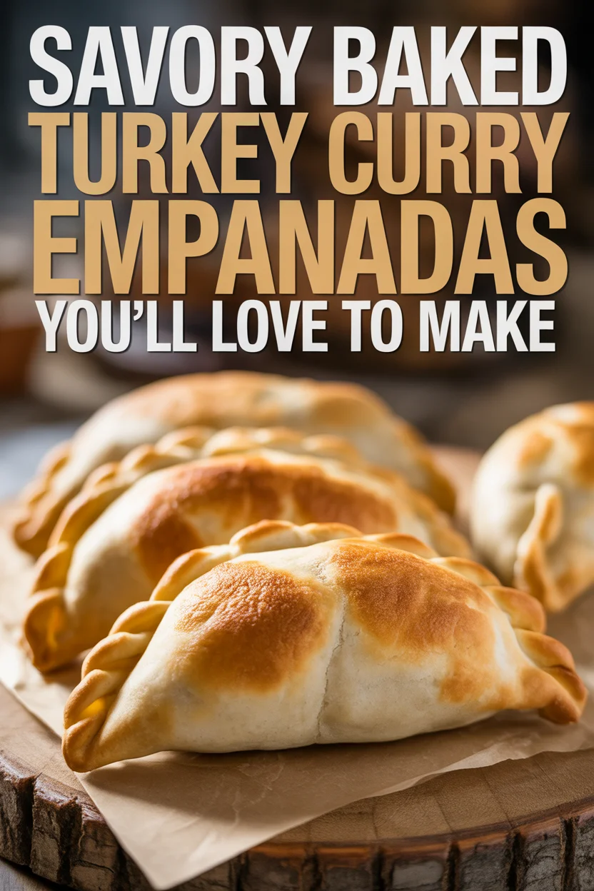 Baked Turkey Curry Empanadas