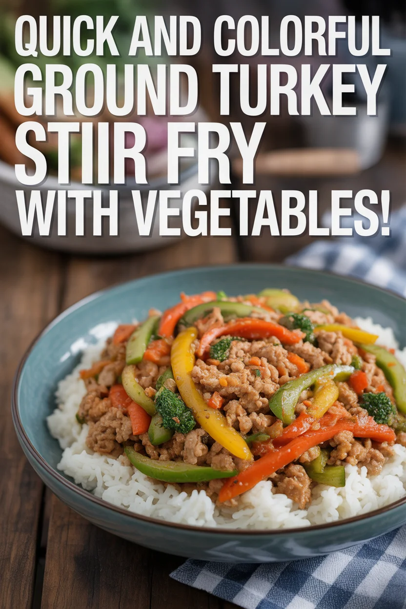 Ground Turkey Stir Fry with Vegetables