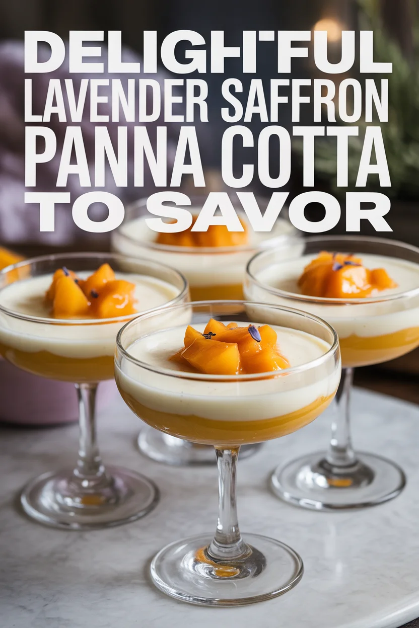 lavender saffron panna cotta
