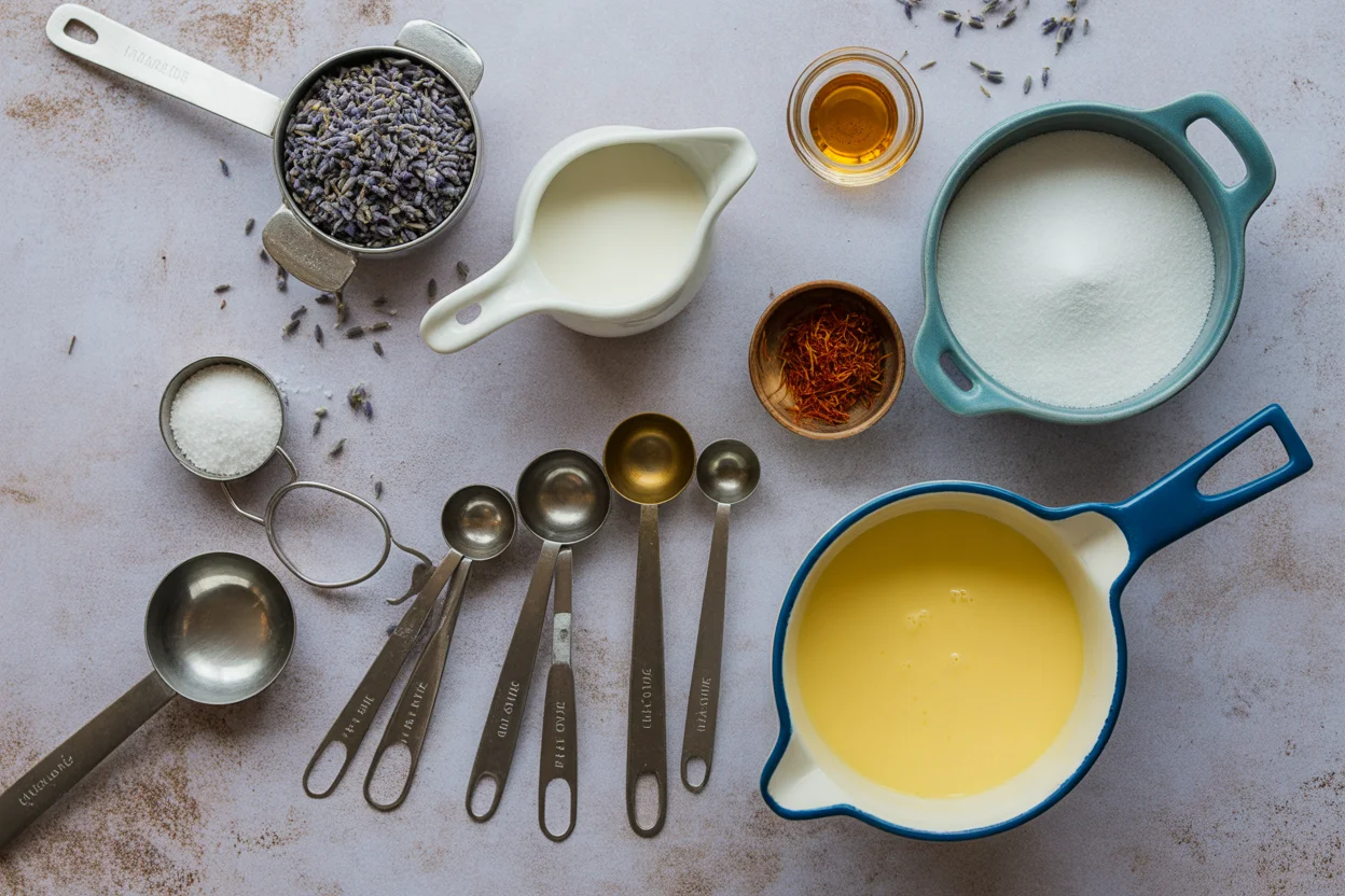lavender saffron panna cotta