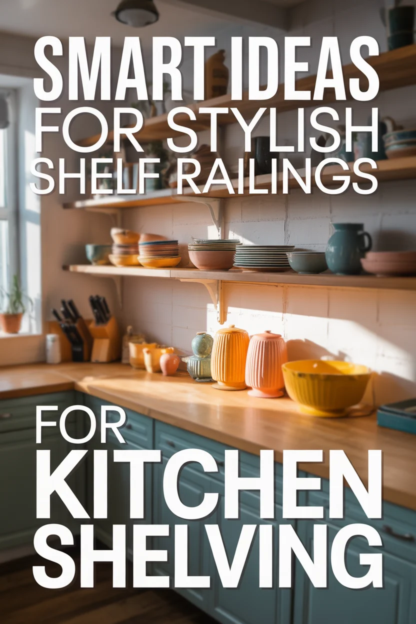 Smart Ideas for Stylish Shelf Railings for Kitchen Shelving
