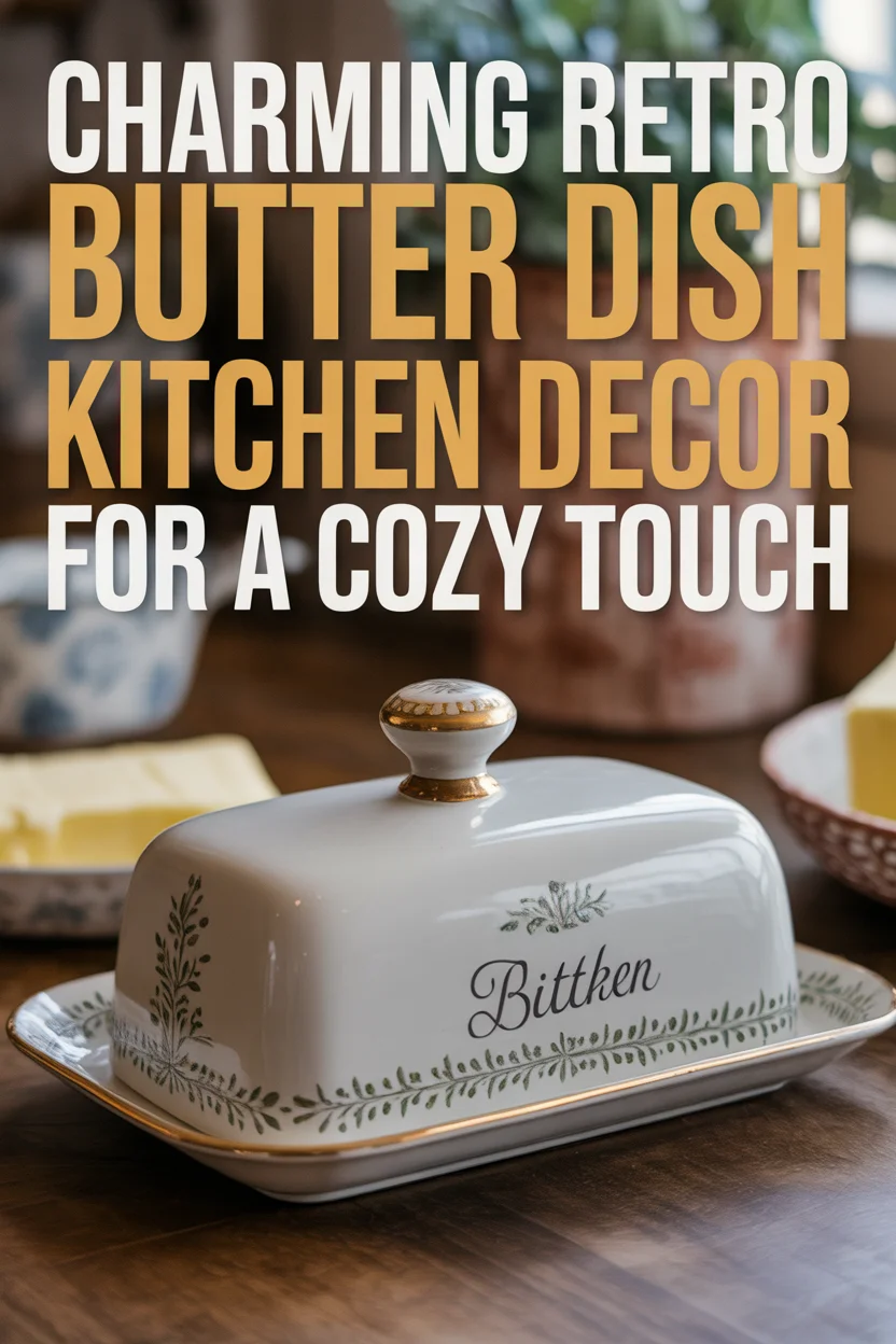 retro butter dish kitchen decor