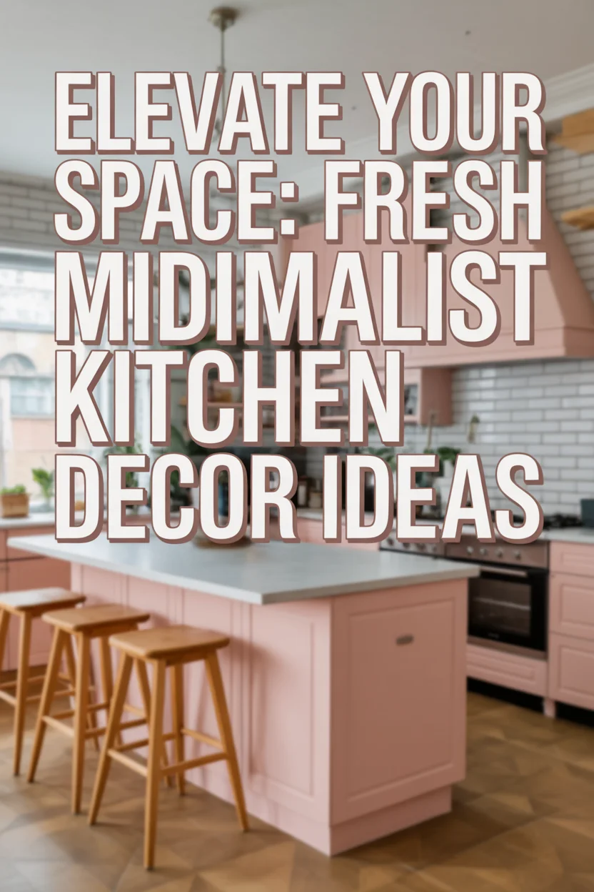 midimalist kitchen decor ideas