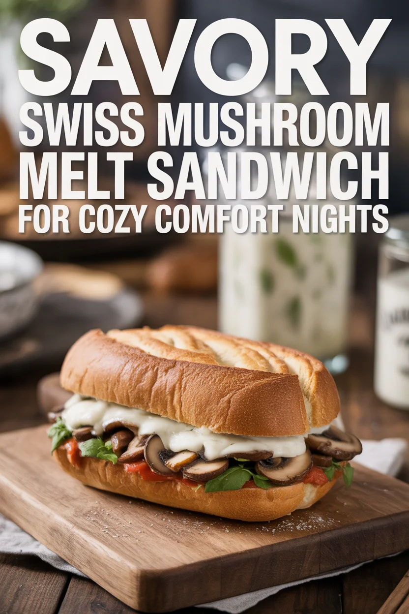 Savory Swiss Mushroom Melt Sandwich for Cozy Comfort Nights