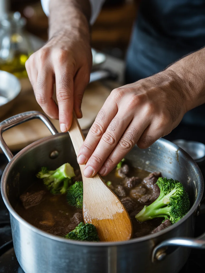 Savory Crock Pot Beef Broccoli