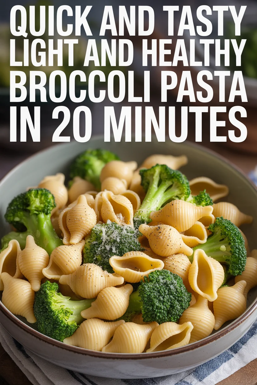 Light and Healthy Broccoli Pasta