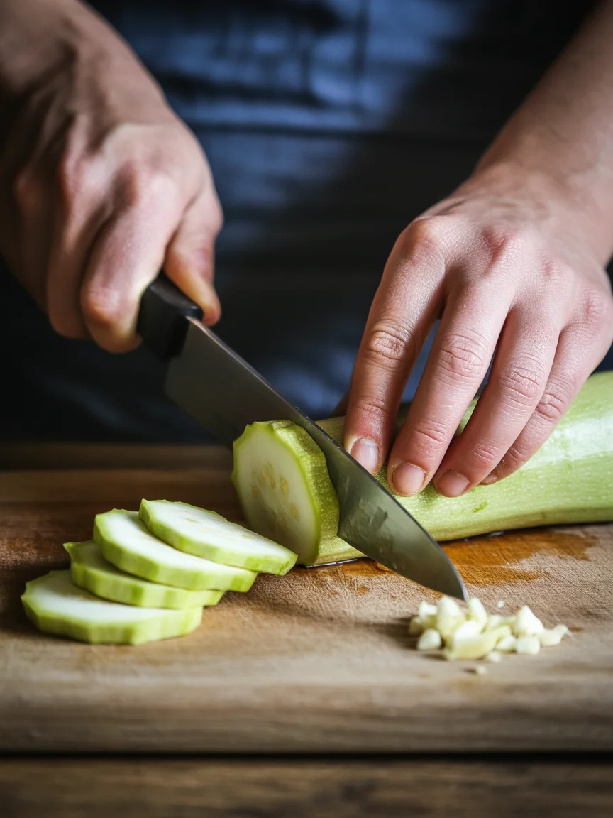 Zucchini Garlic Grilled Cheese