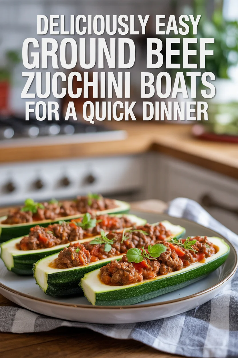 Deliciously Easy Ground Beef Zucchini Boats for a Quick Dinner