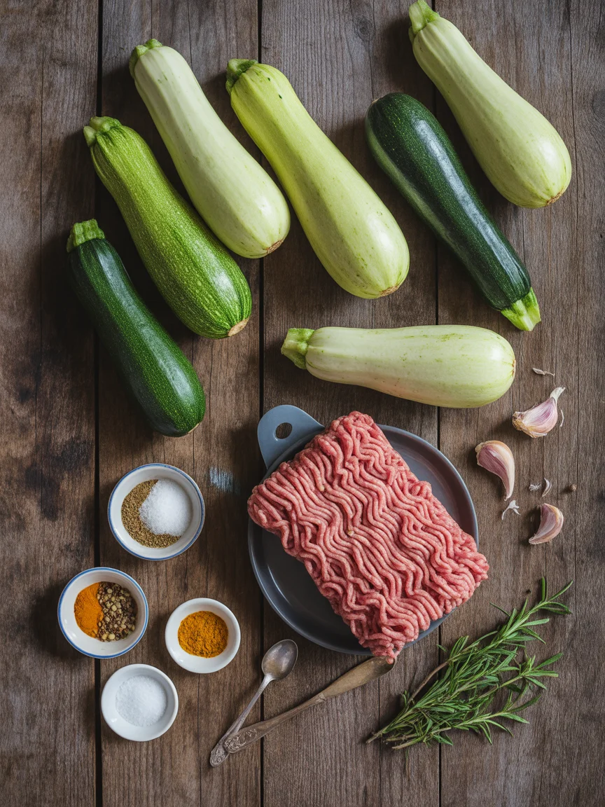 Easy Ground Beef Zucchini Boats