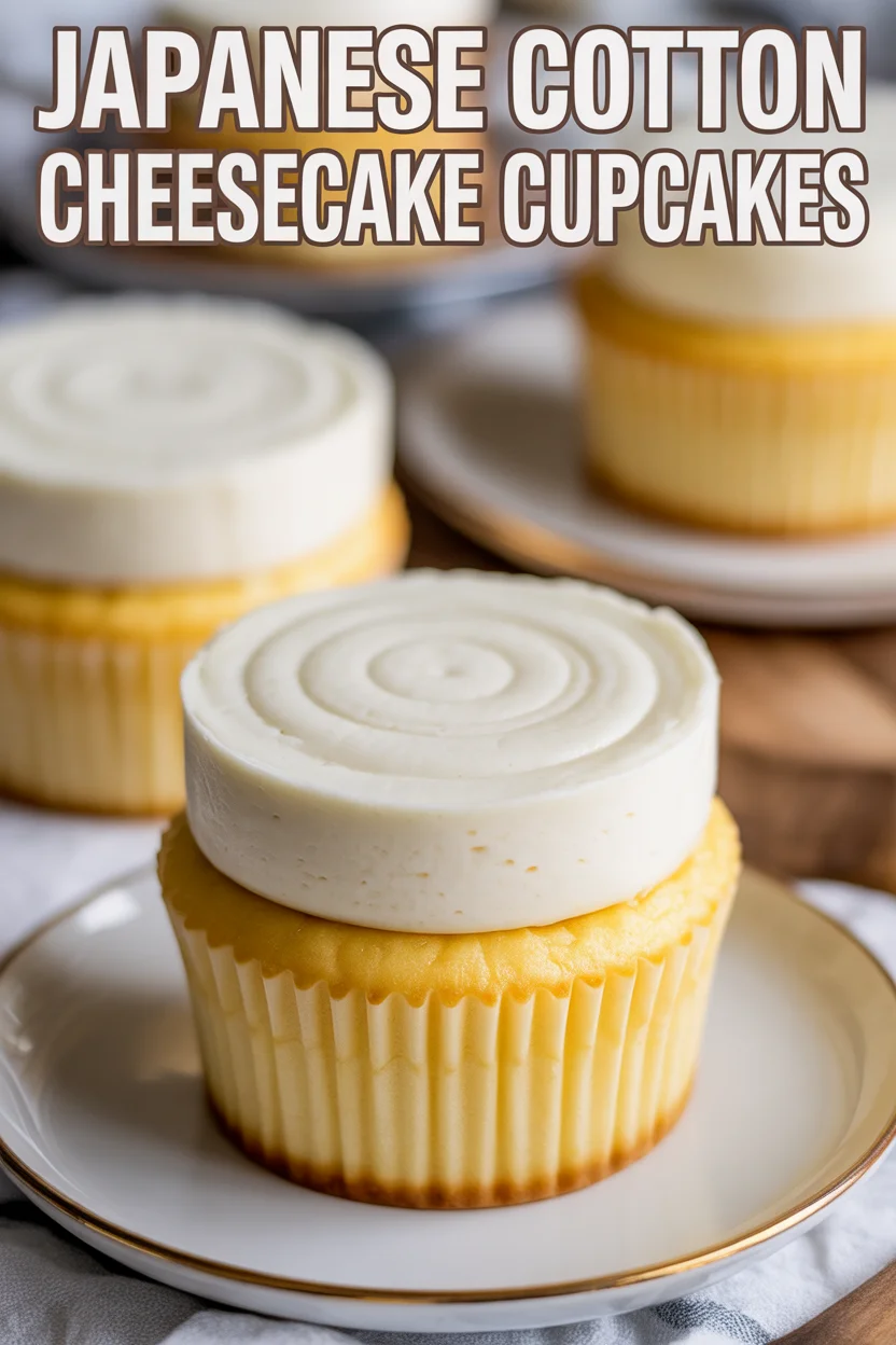 Japanese Cotton Cheesecake Cupcakes Japanese Cotton Cheesecake Cupcakes