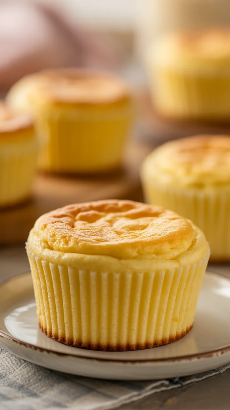 Japanese Cotton Cheesecake Cupcakes