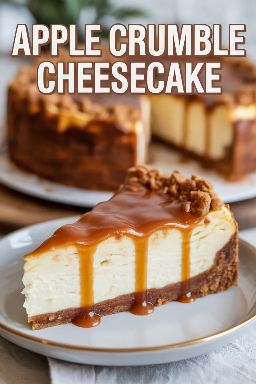 Apple Crumble Cheesecake
