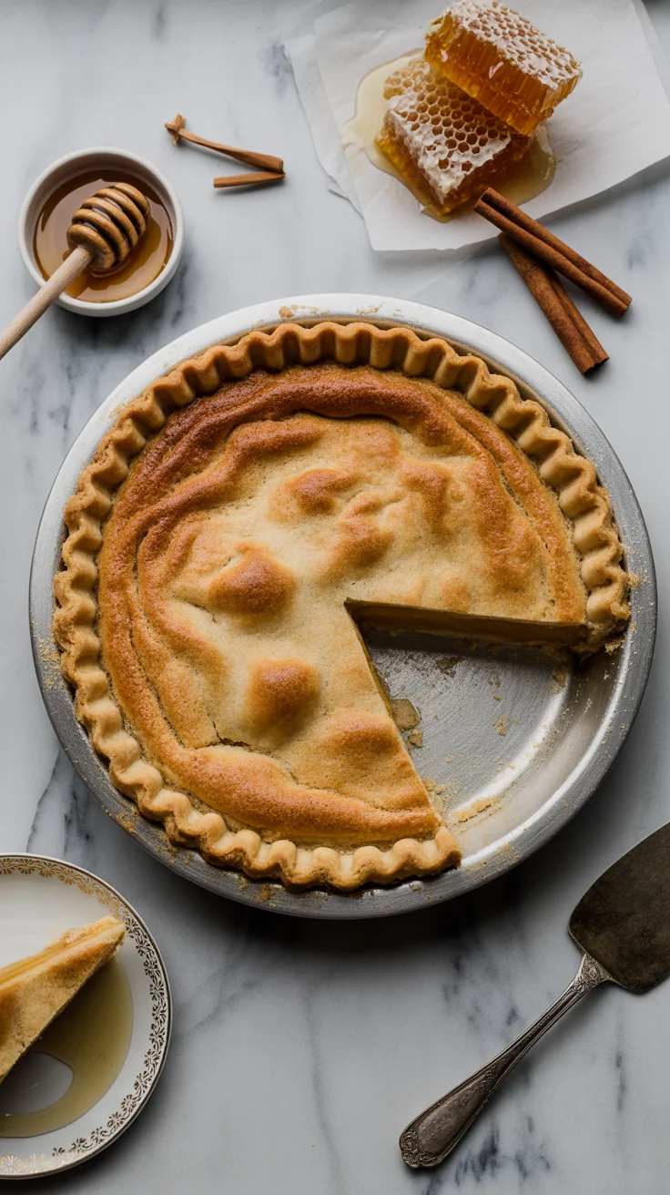 Golden Greek Honey Pie (Melopita)