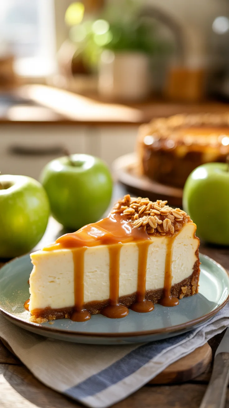 Apple Crumble Cheesecake Apple Crumble Cheesecake