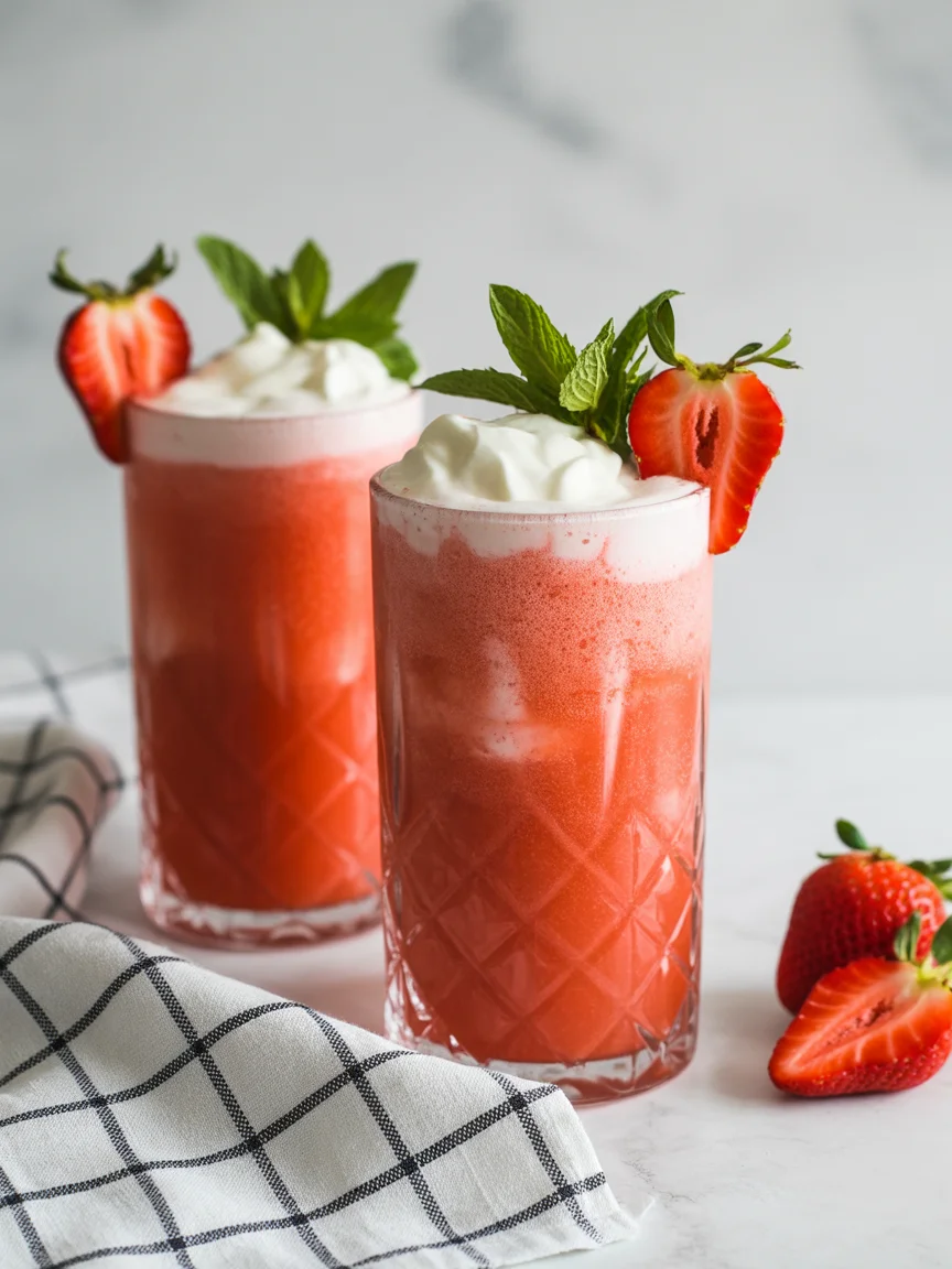 Deliciously Fun Dirty Strawberry Soda Drink You Can Make at Home