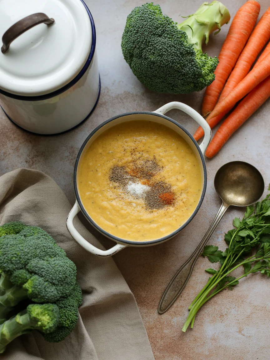 High Protein Broccoli Cheddar Soup