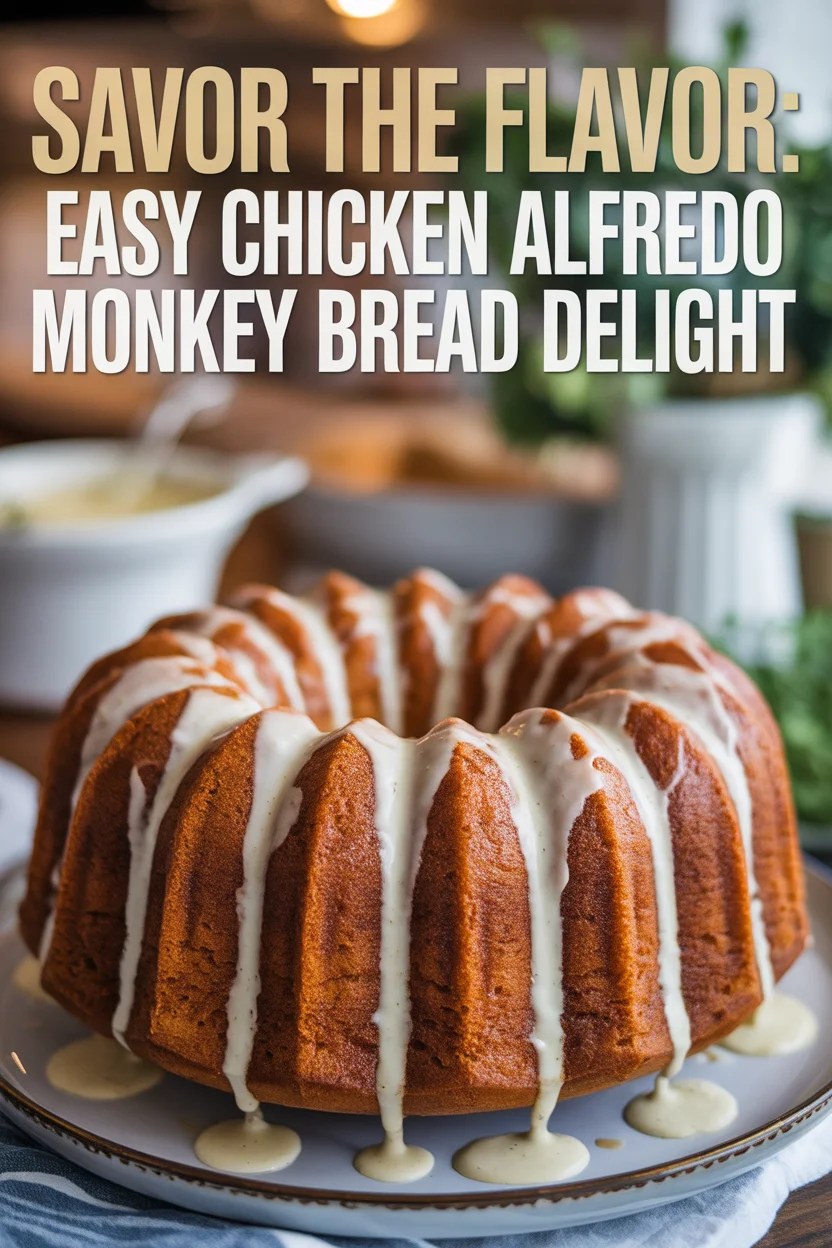 Savor the Flavor: Easy Chicken Alfredo Monkey Bread Delight