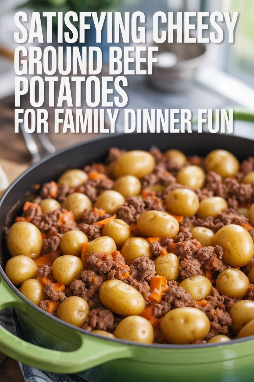 Satisfying Cheesy Ground Beef Potatoes for Family Dinner Fun