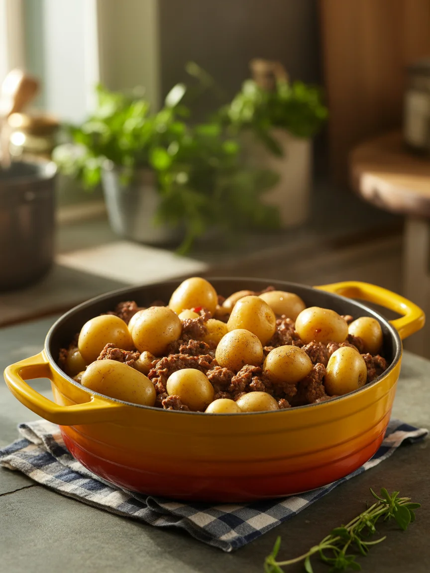 Satisfying Cheesy Ground Beef Potatoes for Family Dinner Fun