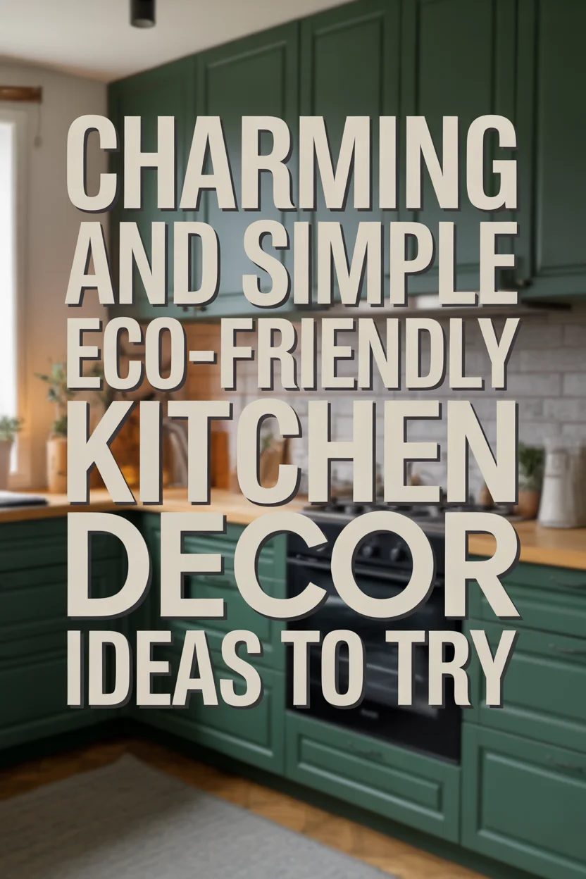 eco-friendly kitchen decor ideas