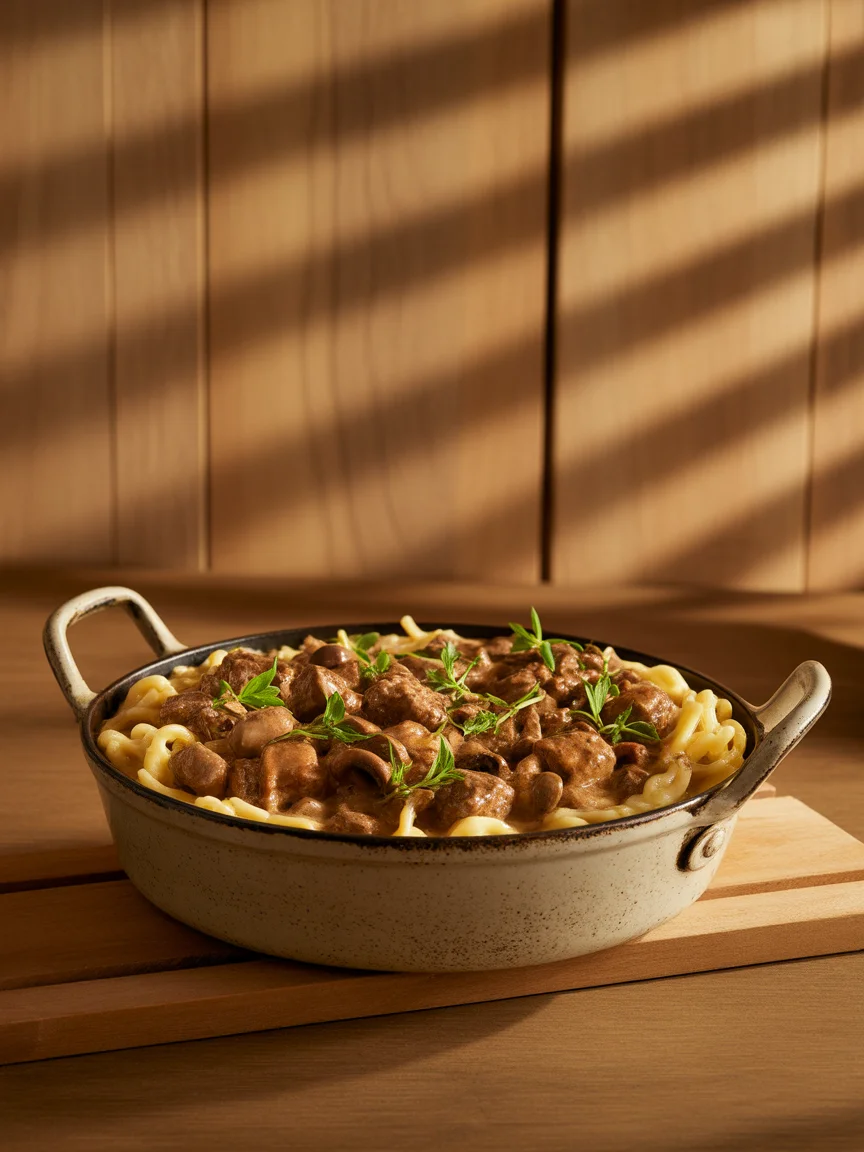 Kickstart Dinner with Gordon Ramsay Beef Stroganoff
