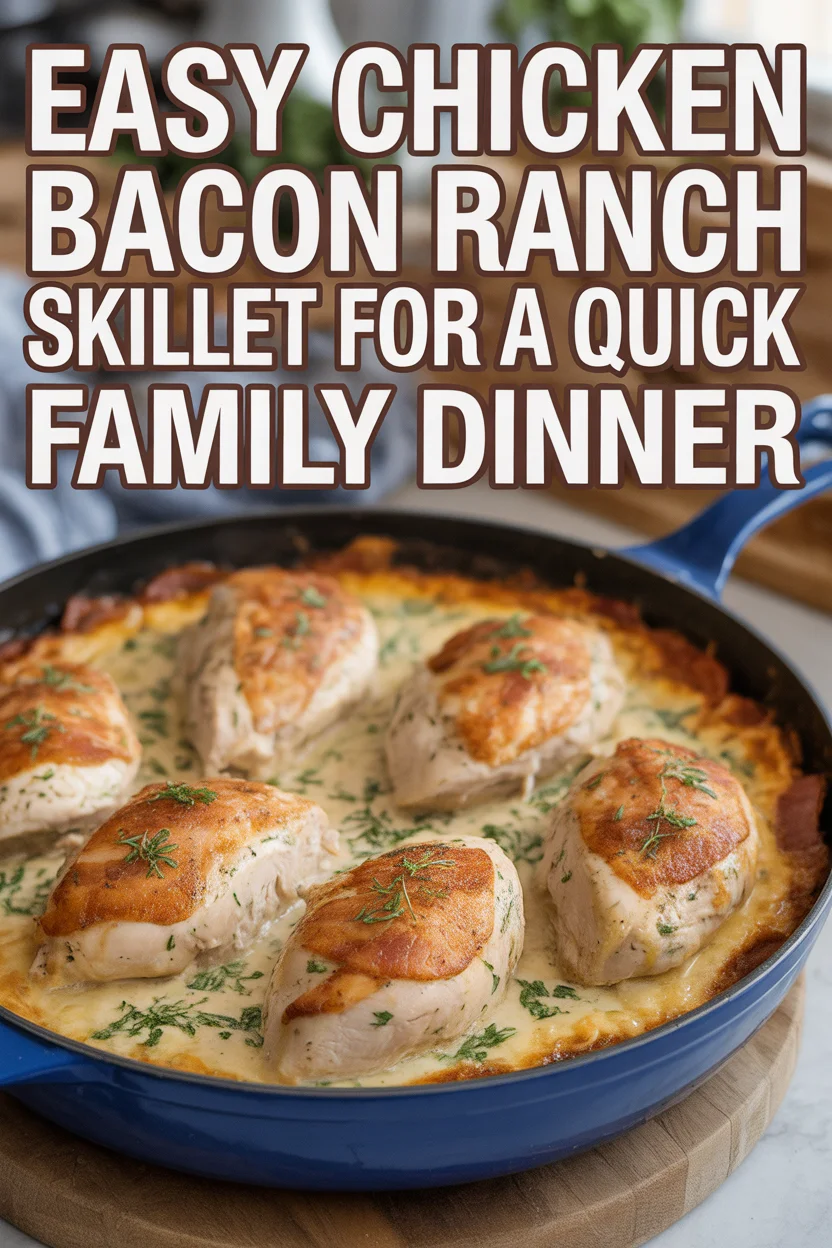 Easy Chicken Bacon Ranch Skillet for a Quick Family Dinner