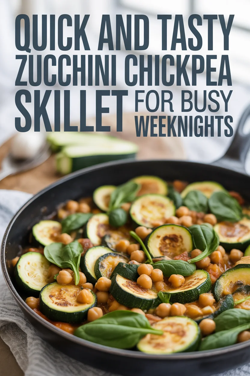 Quick and Tasty Zucchini Chickpea Skillet for Busy Weeknights