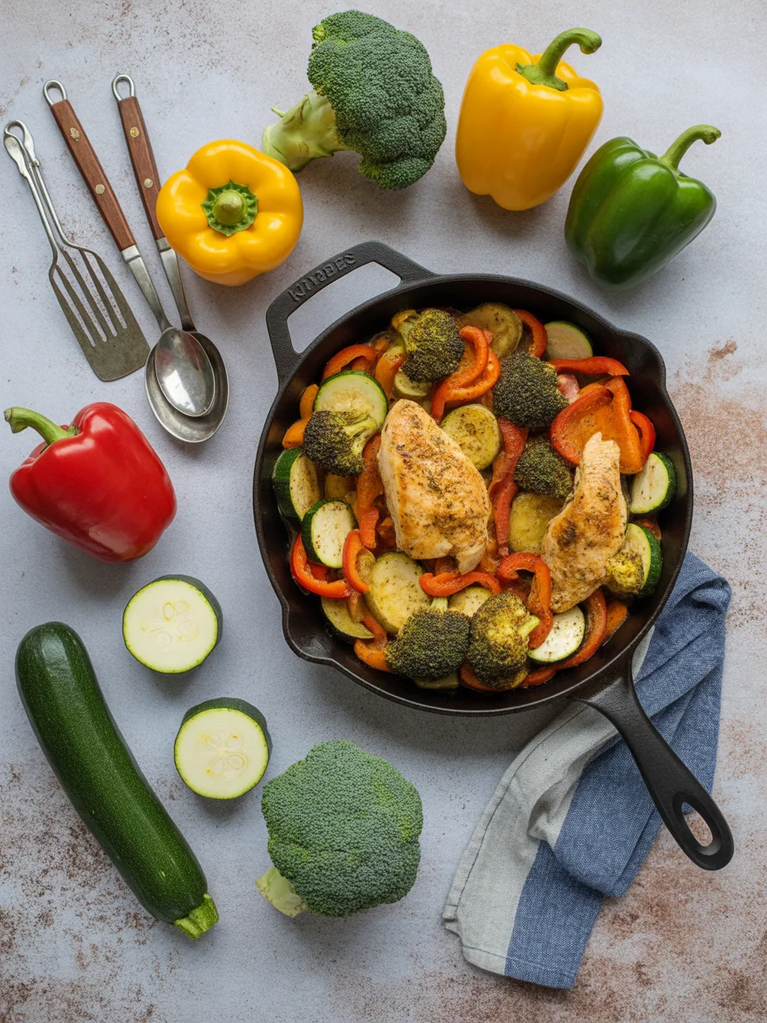 Chicken Vegetables Skillet