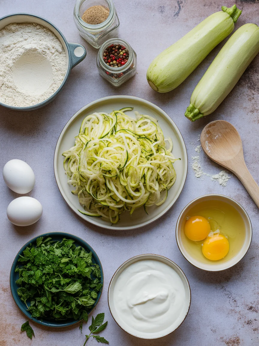 Zucchini Fritters Crispy