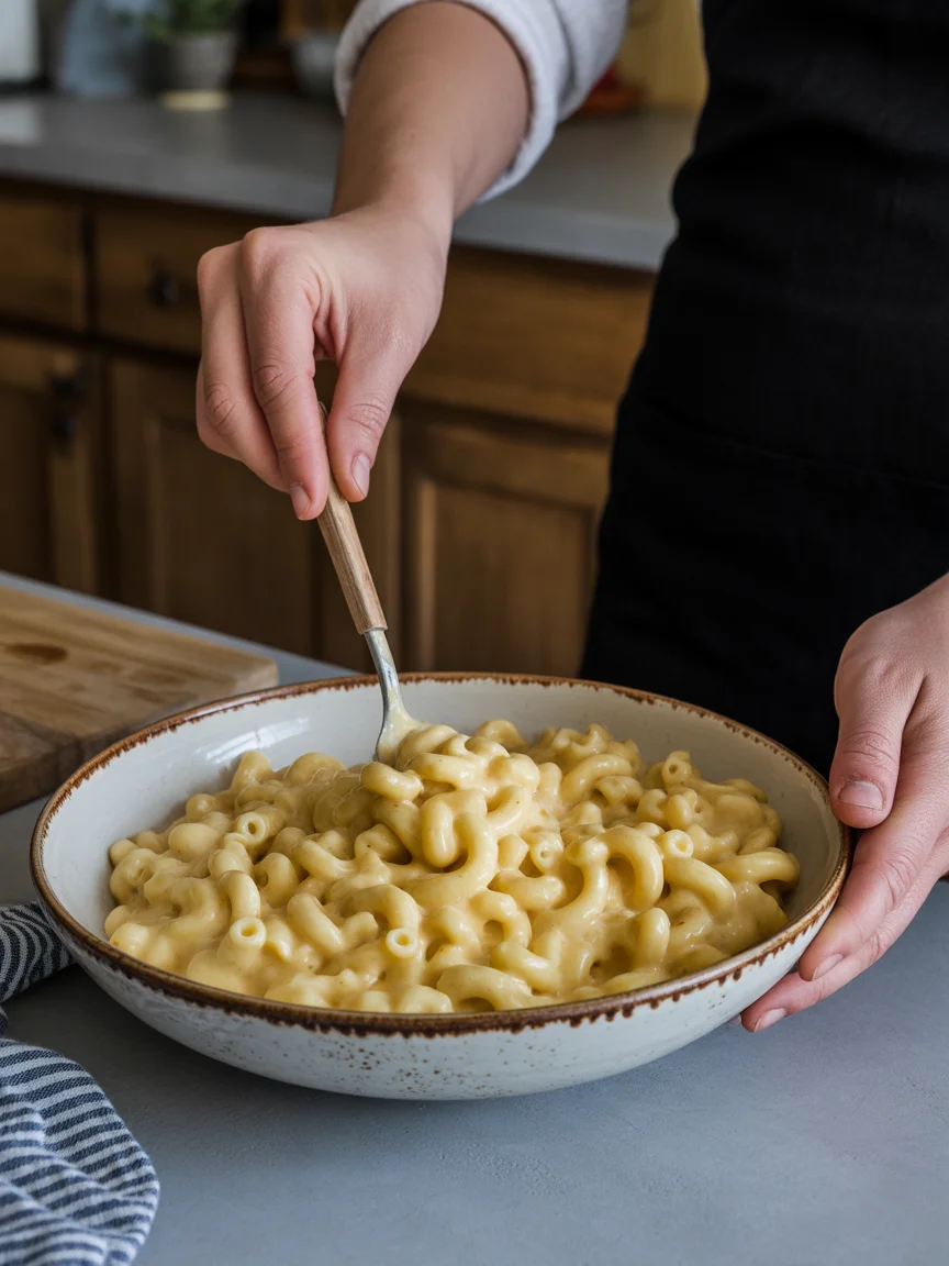 dairy-free vegan mac and cheese with cashews