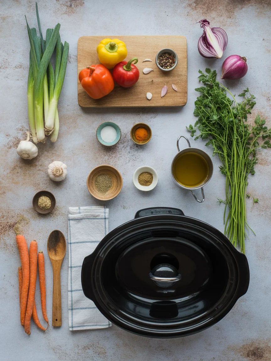 slow cooker vegan meals (set-and-forget)