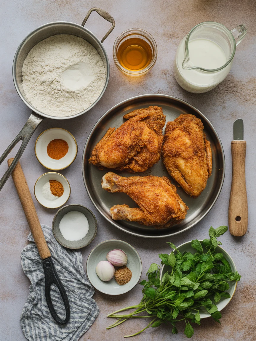 Crispy Spicy Buttermilk Fried Chicken