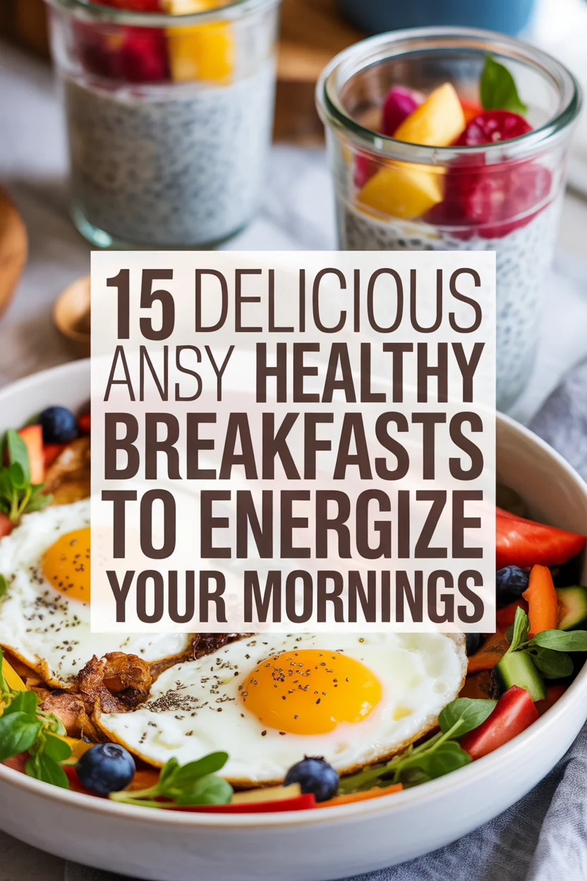 15 Delicious and Easy Healthy Breakfasts to Energize Your Mornings