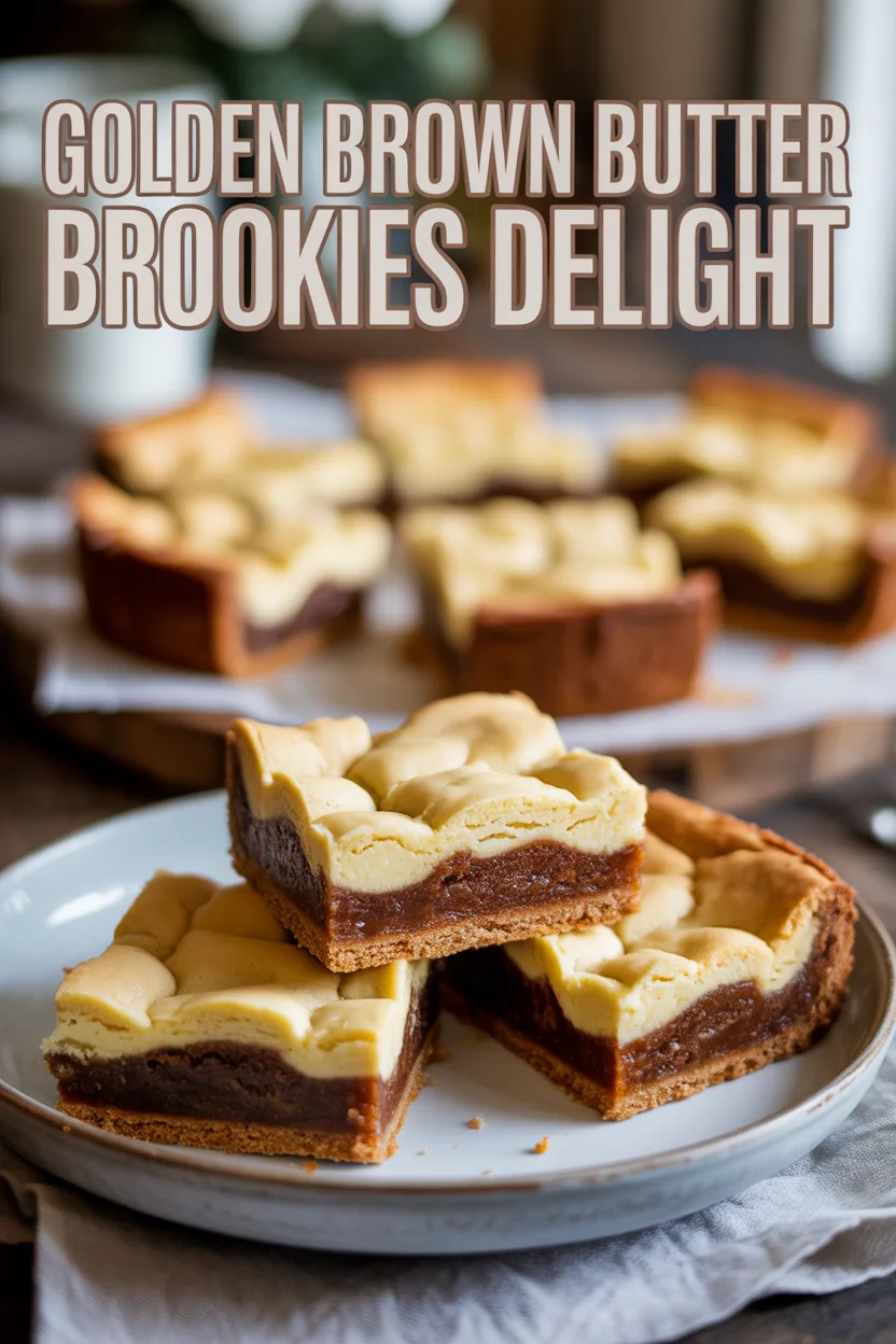 Golden Brown Butter Brookies Delight