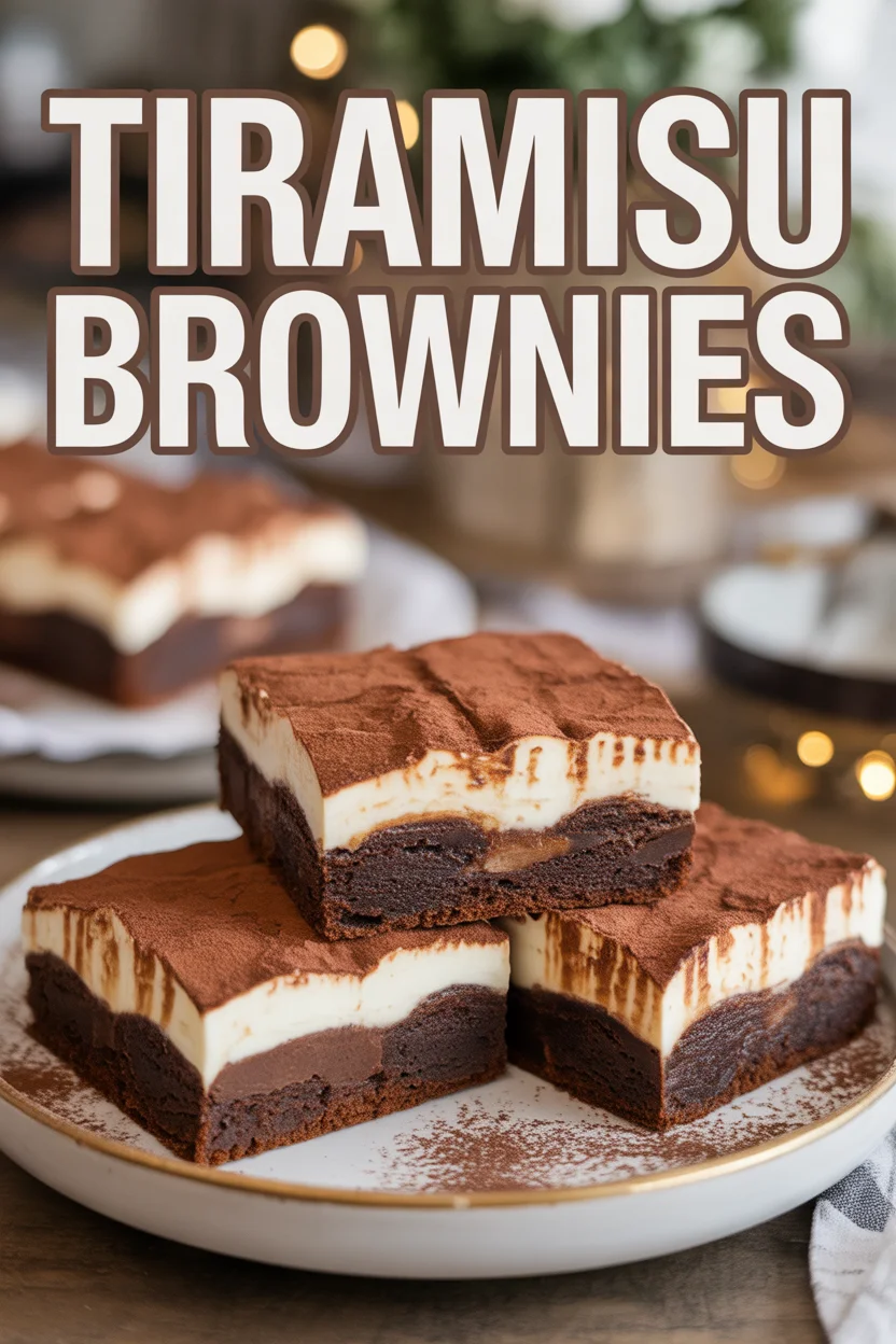 Tiramisu Brownies
