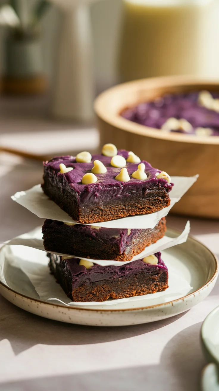 Ube Brownies