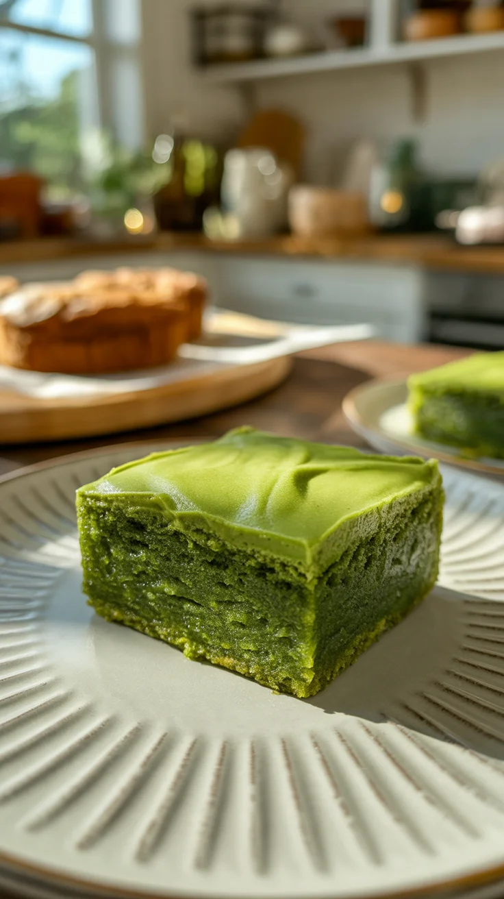 Matcha Brownies - Lovely Delites