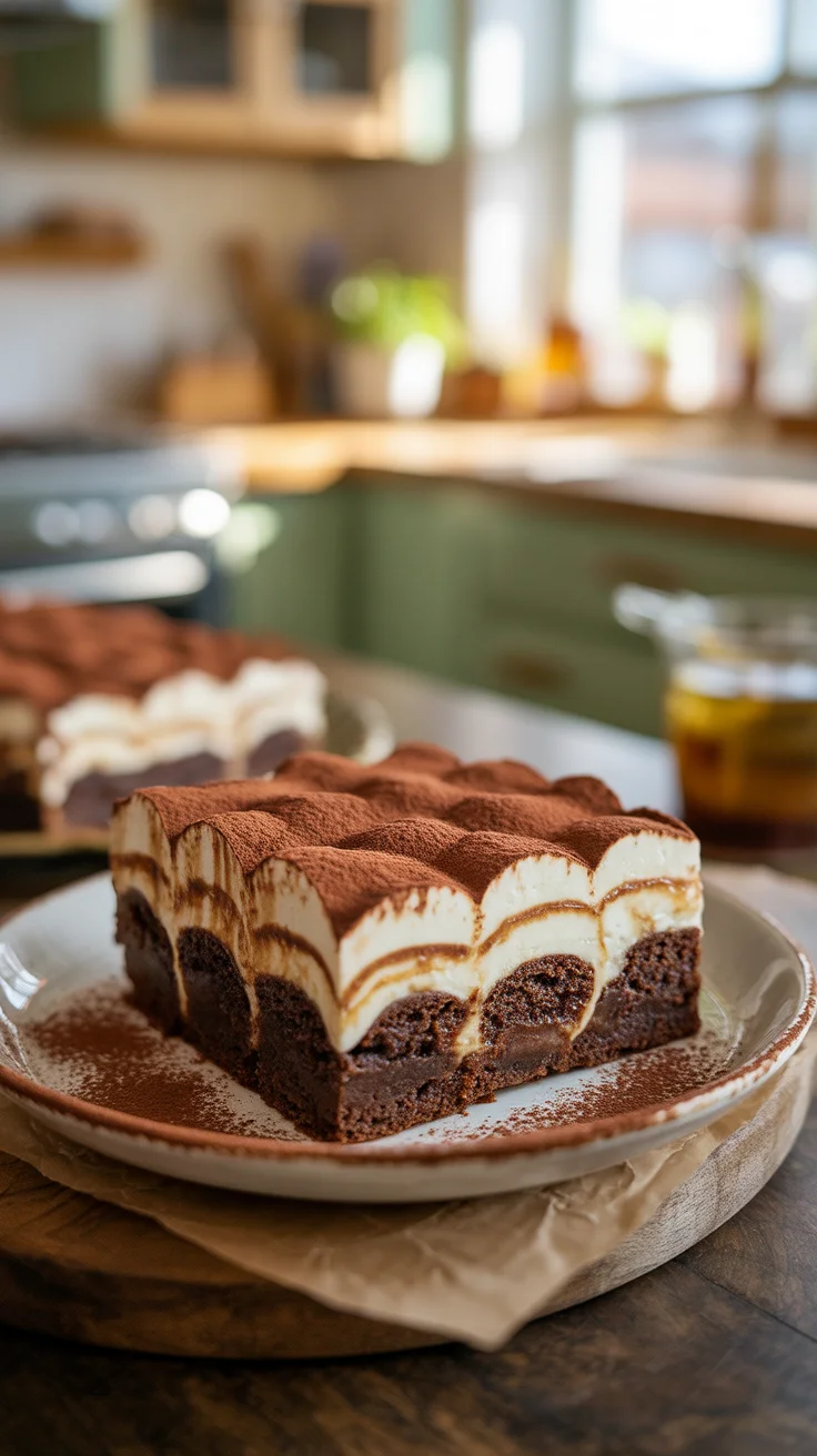 Tiramisu Brownies