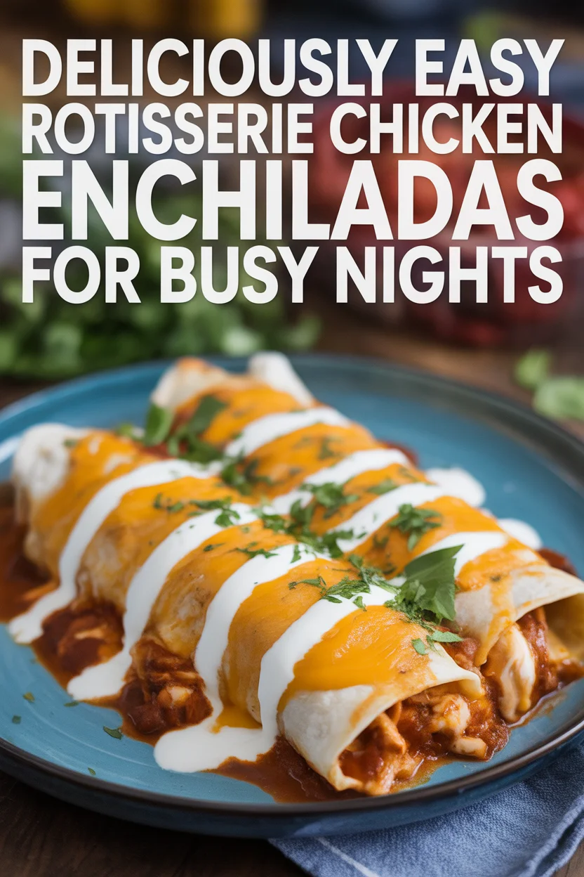 Rotisserie Chicken Enchiladas