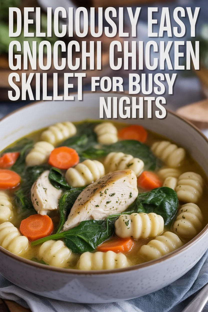 Deliciously Easy Gnocchi Chicken Skillet for Busy Nights